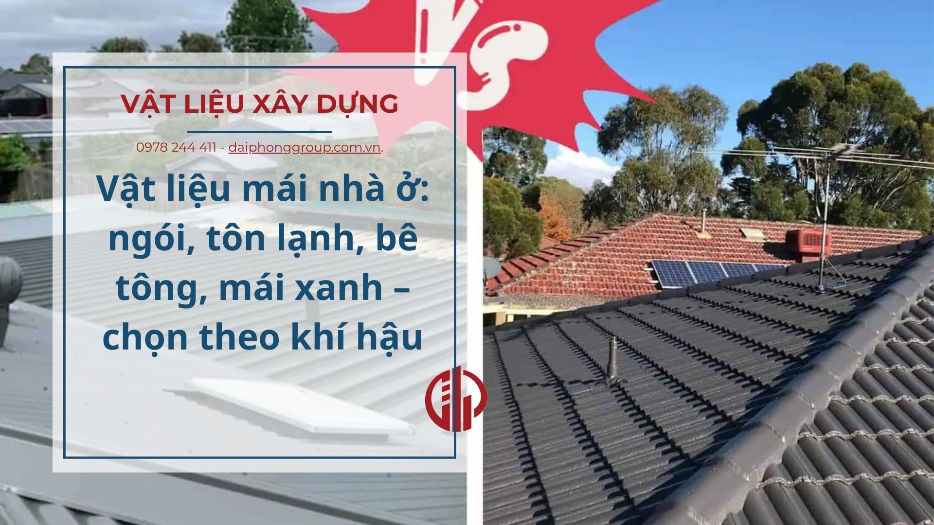 Vật liệu mái nhà ở
